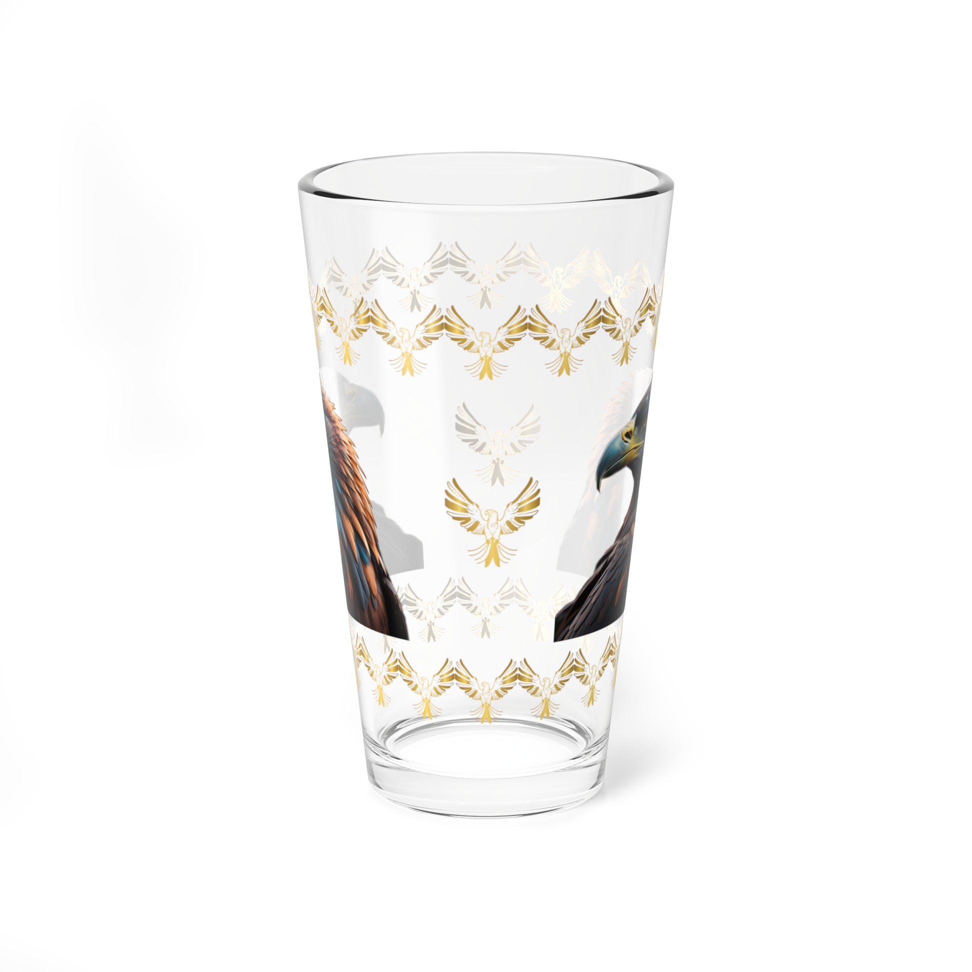Eagle's Inspiration 16oz Eagle Pint Glass - Symbol of Strength, Resilience, and Mental Health Awareness