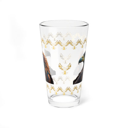 Eagle's Inspiration 16oz Eagle Pint Glass - Symbol of Strength, Resilience, and Mental Health Awareness
