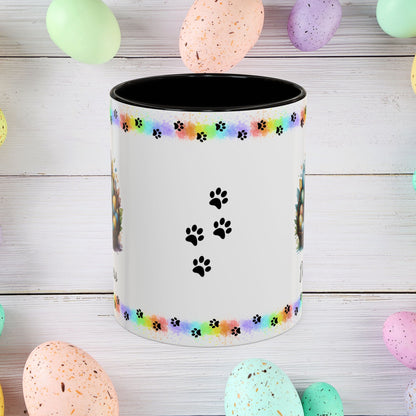 Siberian Husky: Personalized Easter Puppy Coffee Mug - Adorable Dog Design, Mental Health Gift, 11oz & 15oz, 12 Color Choices, Easter Gifts & Décor