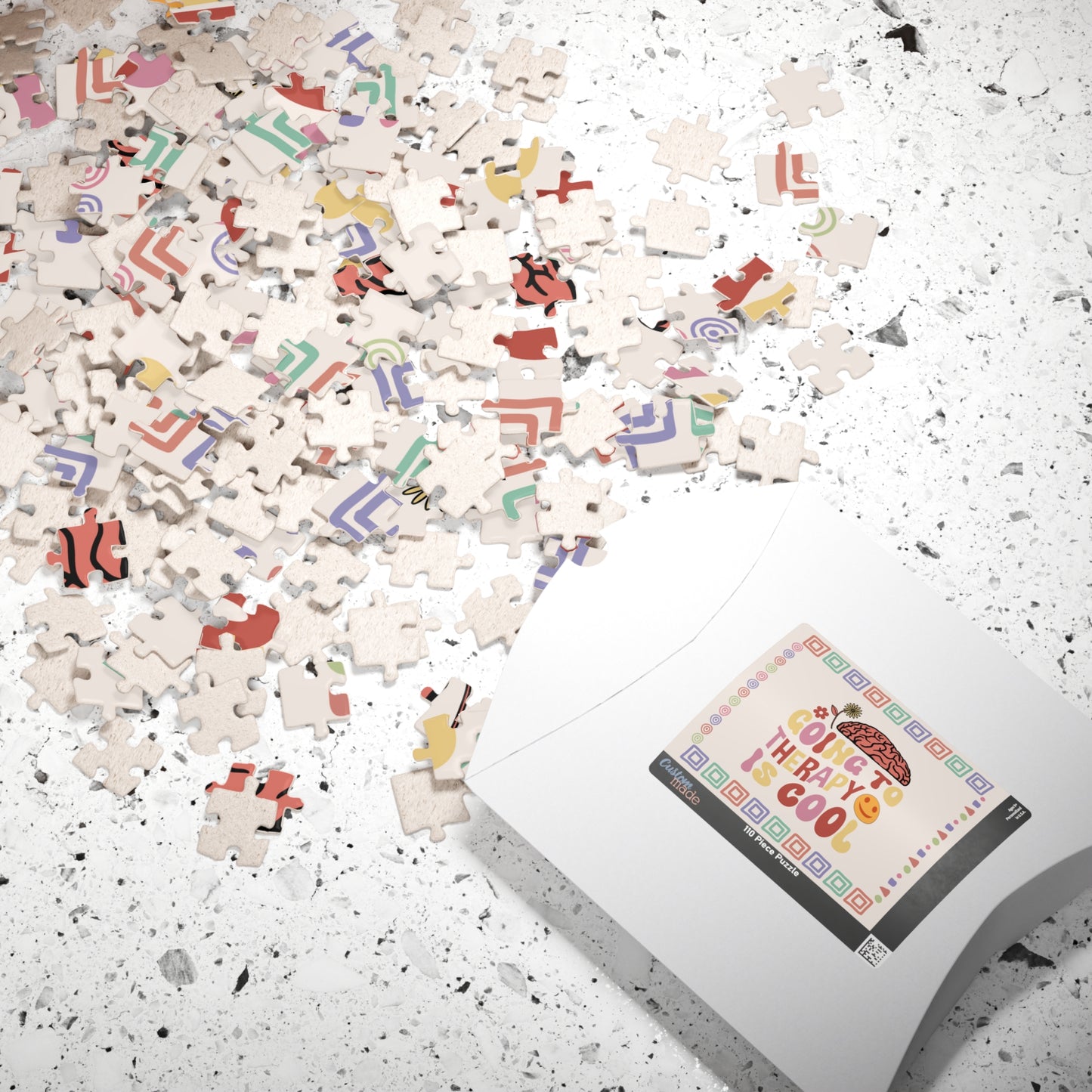 Going to Therapy Is Cool - Affirmation Puzzle Gift for Survivors and Puzzle Lovers