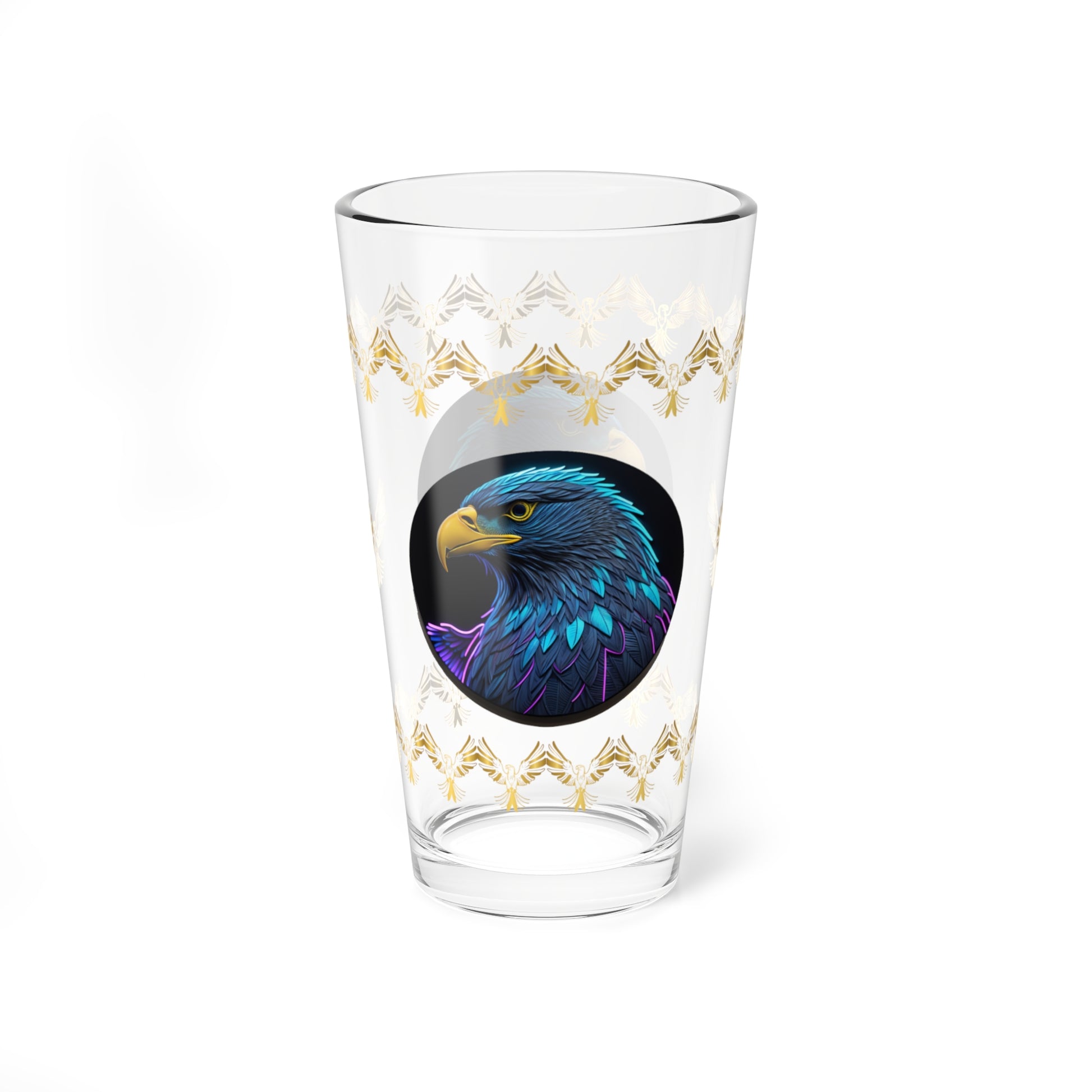 Eagle Vision Triumph 16oz Eagle Pint Glass - Symbol of Strength, Resilience, and Mental Health Awareness