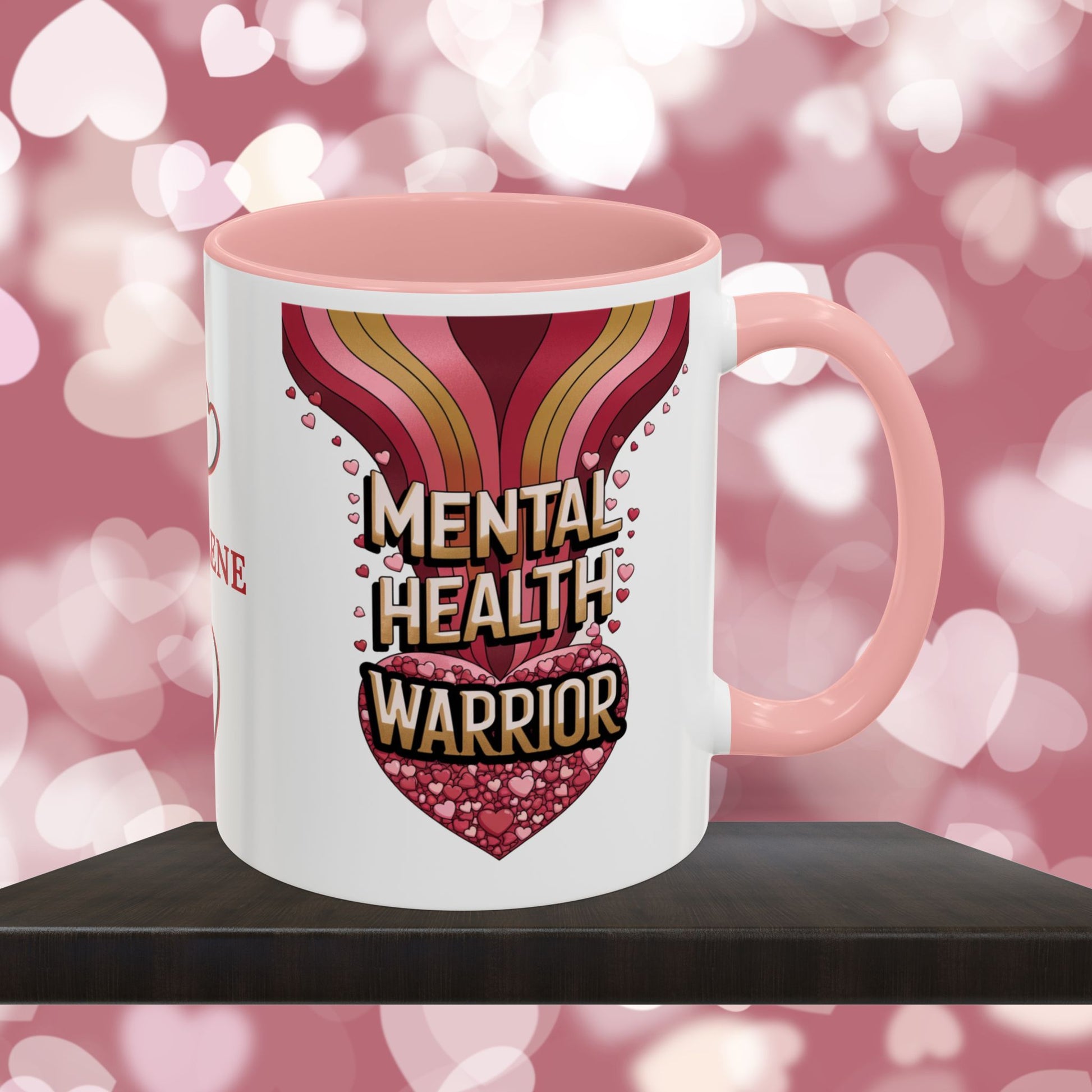 Mental Health Warrior: Personalized Valentine's Day Affirmation Mug – Inspiring Positivity and Emotional Wellness, 11oz or 15oz