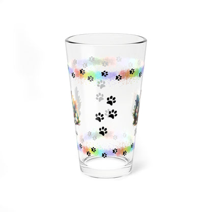 Chihuahua (Black Tri) Personalized Easter Puppy 16oz Pint Glass - Custom Dog Design, Mental Health Gift, Easter Décor, and Festive Celebrations