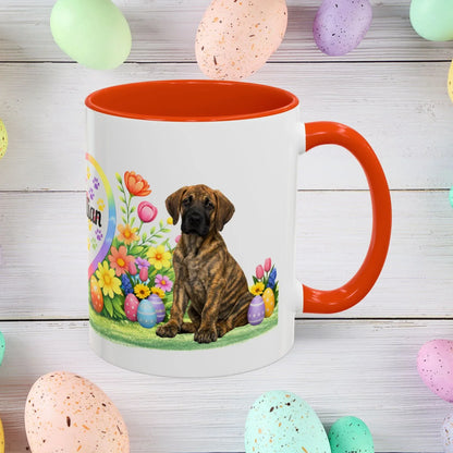 Shop our great dane brindle puppy easter mug featuring the 11oz style option from MySisterIsASurvivor.
