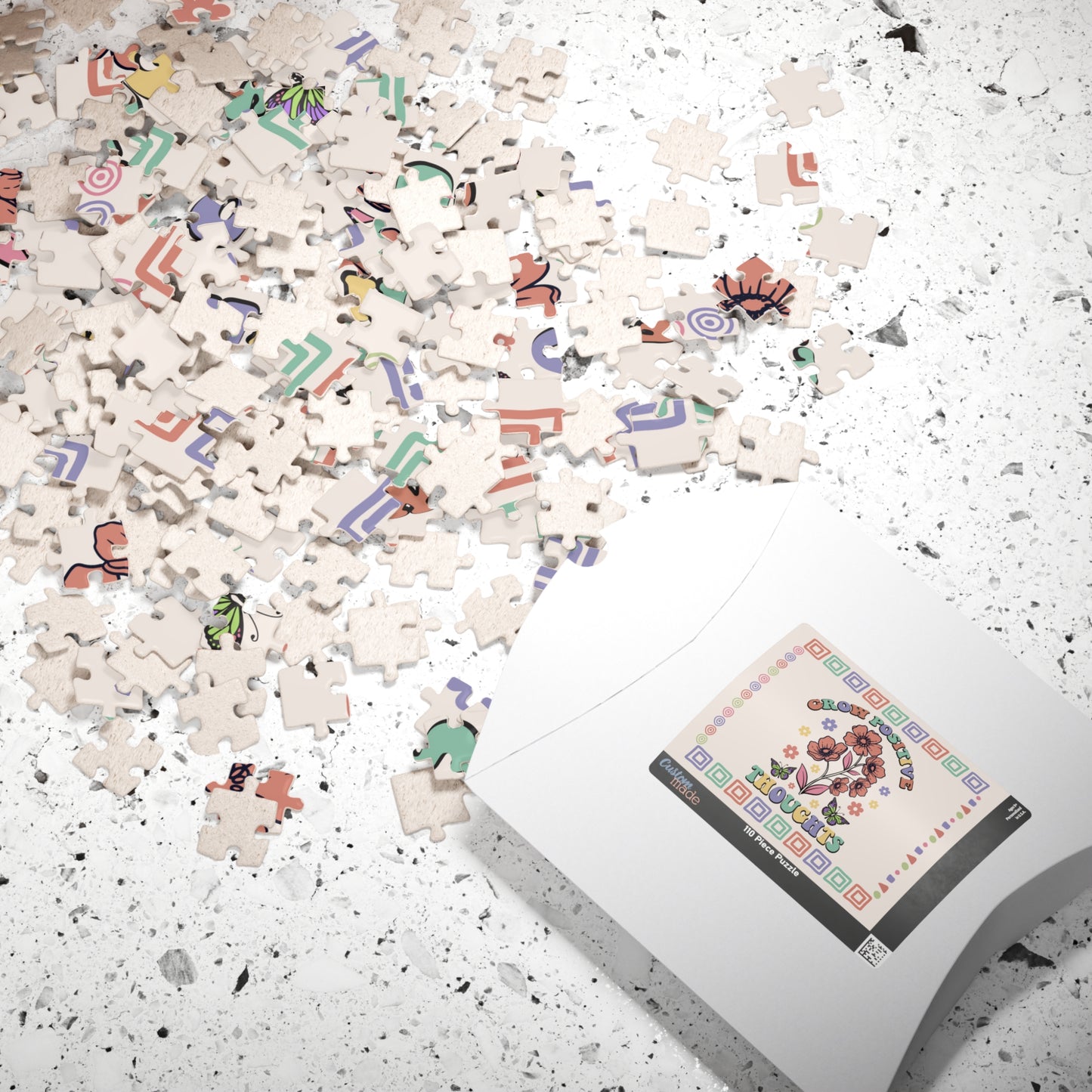 Grow Positive Thoughts - Affirmation Puzzle Gift for Survivors and Puzzle Lovers