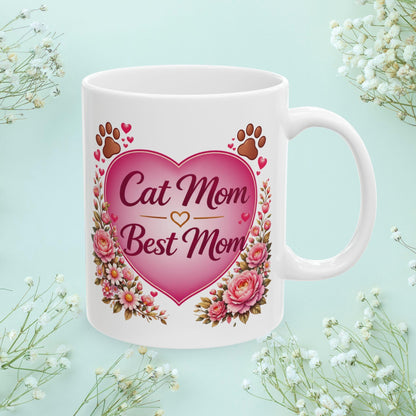Shop our premium cat mom best mom fur mom mug from MySisterIsASurvivor.