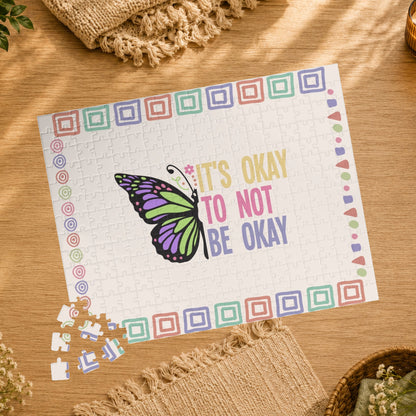 It's Okay to Not Be Okay - Affirmation Puzzle Gift for Survivors and Puzzle Lovers