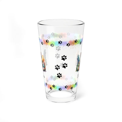 Yorkshire Terrier Personalized Easter Puppy 16oz Pint Glass - Custom Dog Design, Mental Health Gift, Easter Décor, and Festive Celebrations