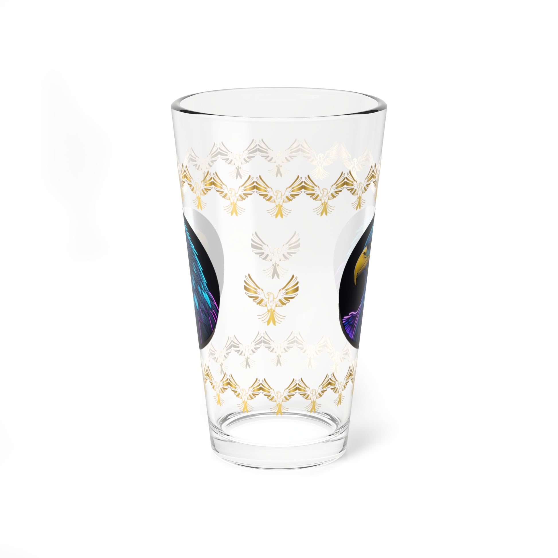 Eagle Vision Triumph 16oz Eagle Pint Glass - Symbol of Strength, Resilience, and Mental Health Awareness