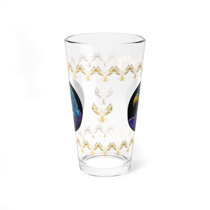 Eagle Vision Triumph 16oz Eagle Pint Glass - Symbol of Strength, Resilience, and Mental Health Awareness