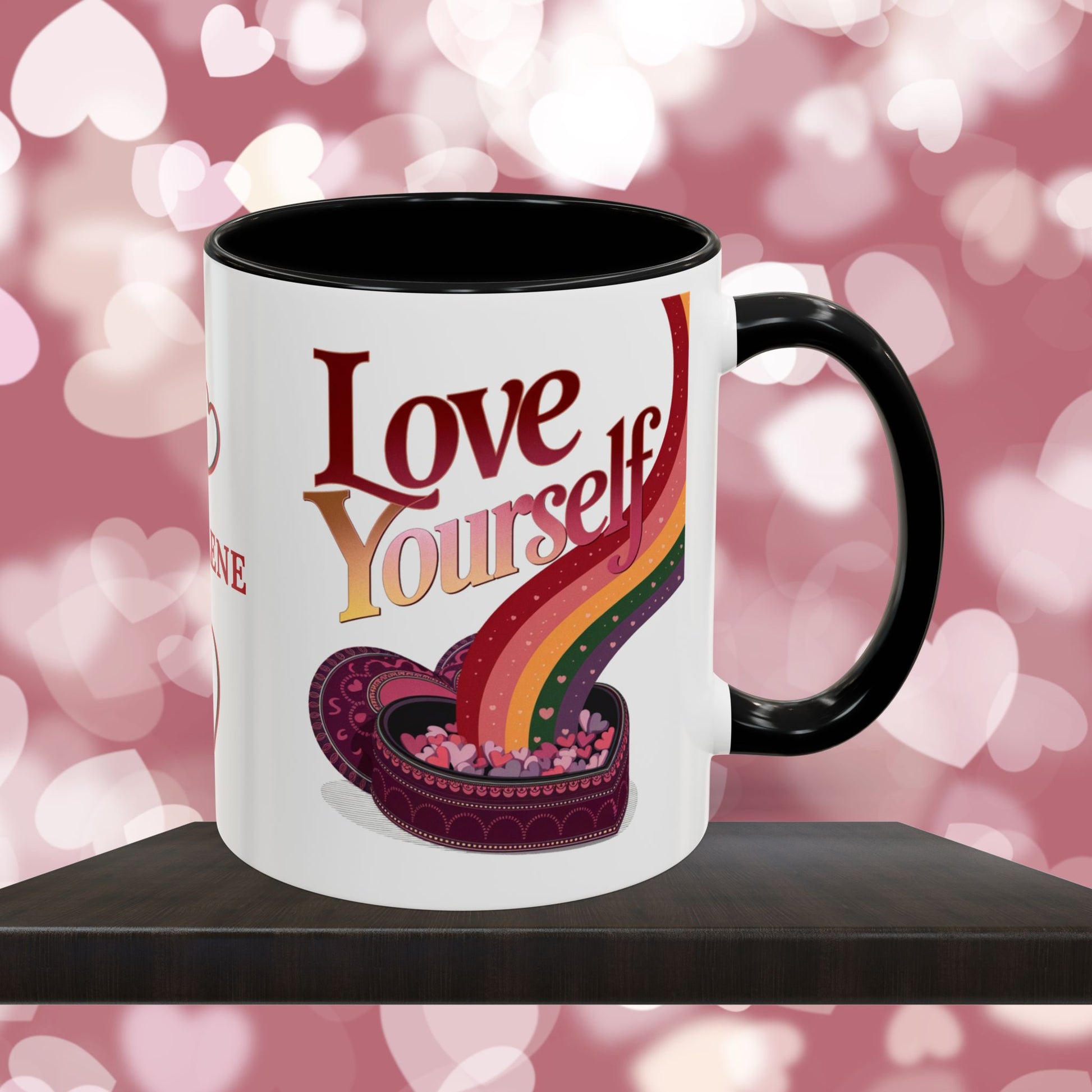 Love Yourself Mug: Personalized Valentine's Day Affirmation Mug – Inspiring Positivity and Emotional Wellness, 11oz or 15oz