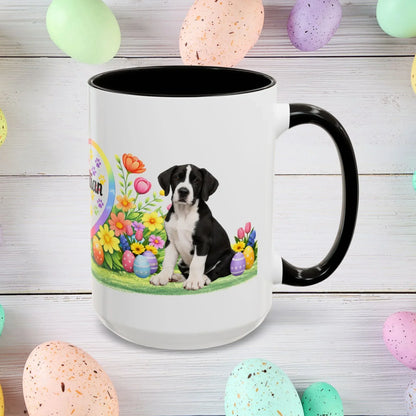 Shop our great dane mantle puppy easter mug featuring the 15oz style option from MySisterIsASurvivor.