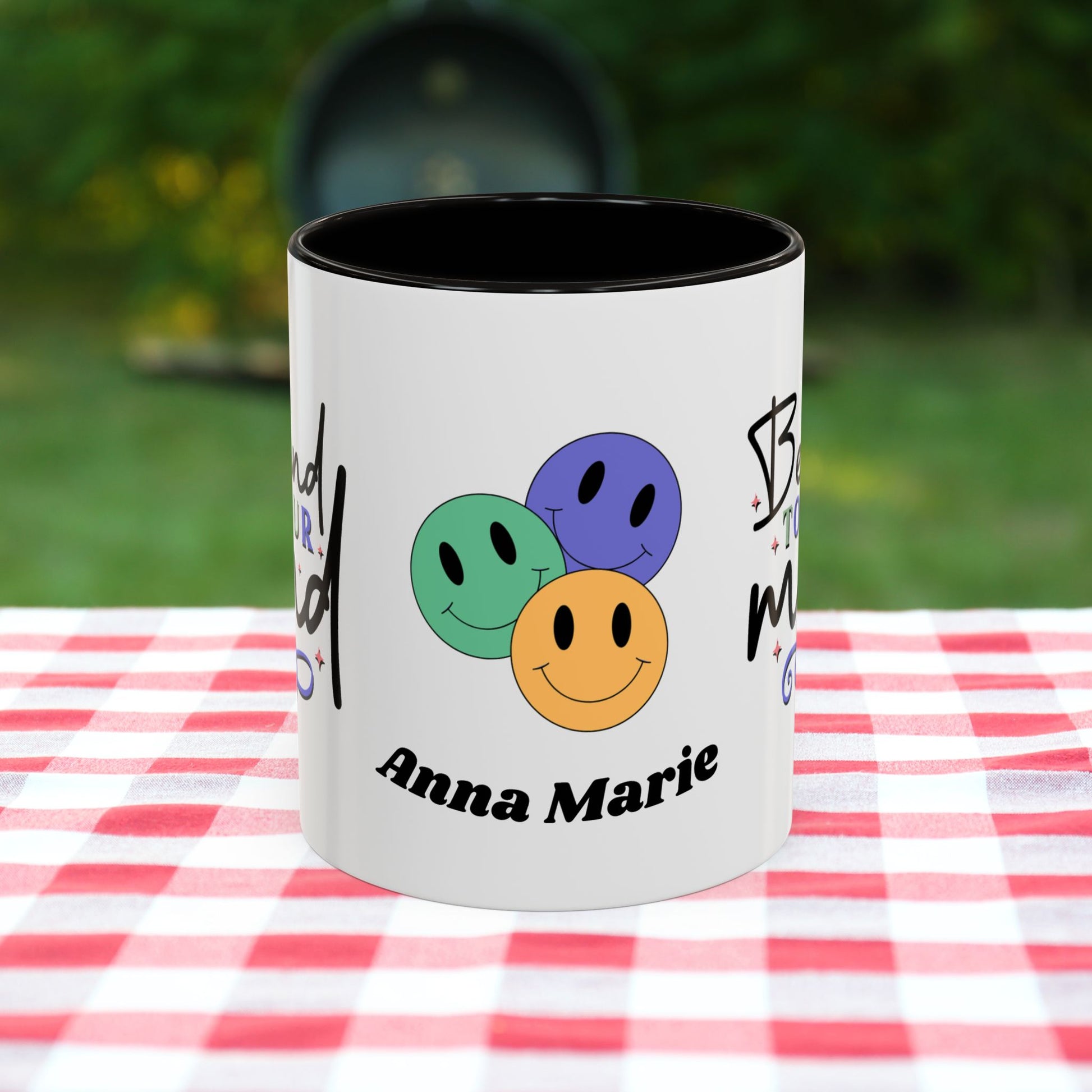 Be Kind to Your Mind - Custom Retro Uplifting Mug for Mental Health Support & Emotional Well-Being