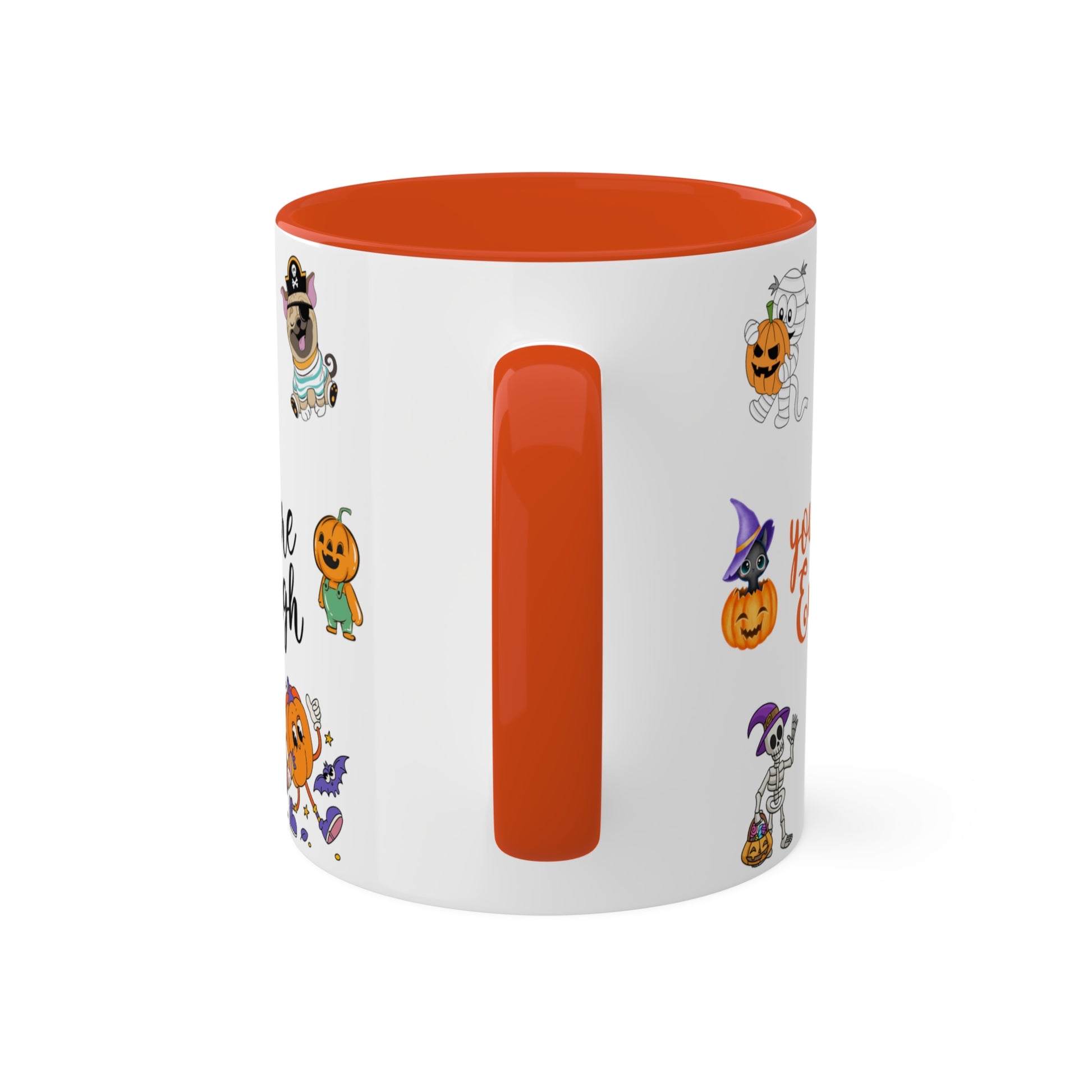 You Are Enough - Halloween Affirmation Mug - 11oz Ceramic Coffee Cup with Positive Quotes & Cute Vibes