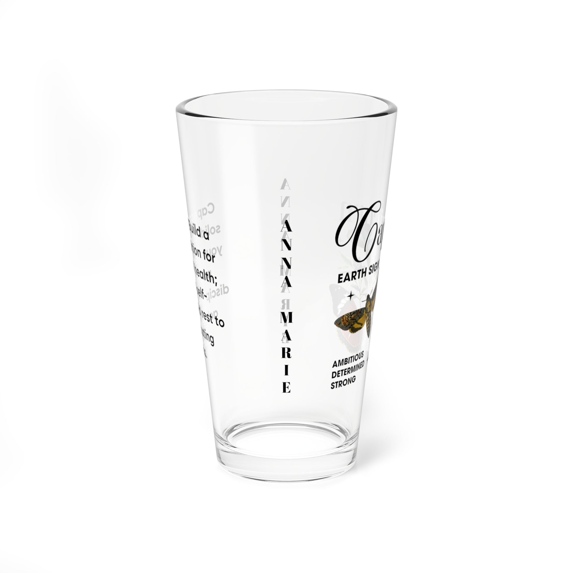 Capricorn Zodiac Pint Glass – Custom Star Sign Glass Gift
