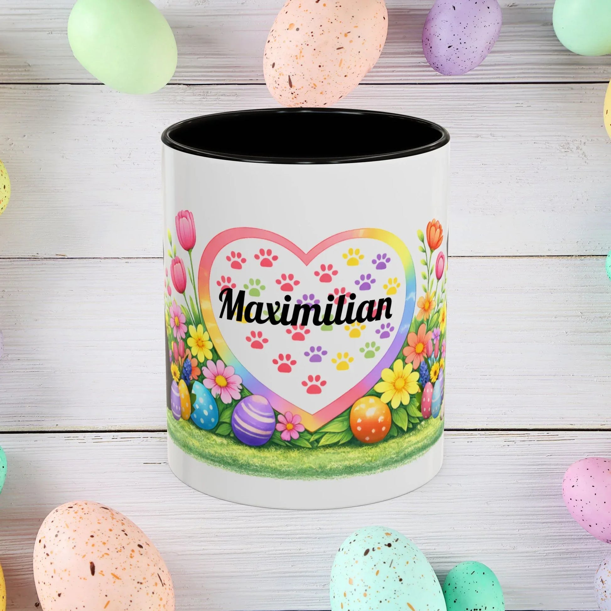 Shop our premium great dane mantle puppy easter mug from MySisterIsASurvivor.