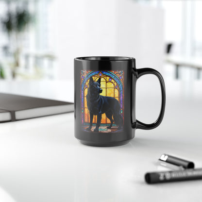 German Shepherd (Black) Personalized Mug, Pet Lover Mug, Dog Coffee Mug, Custom Name Mug, Dog Lover Gift, Dog-Themed Mug, GS Mug