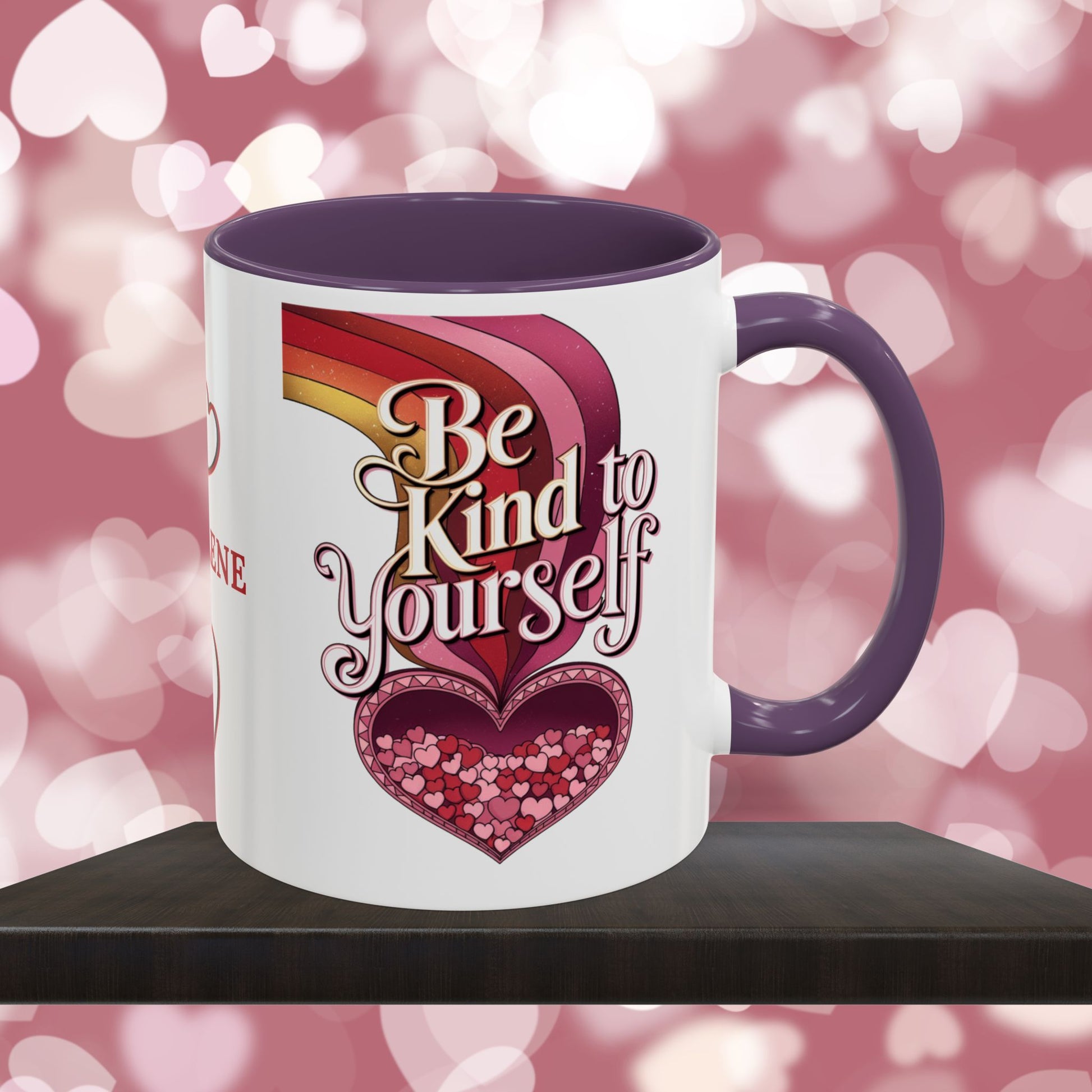 Be Kind To Yourself: Personalized Valentine's Day Affirmation Mug – Inspiring Positivity and Emotional Wellness, 11oz or 15oz
