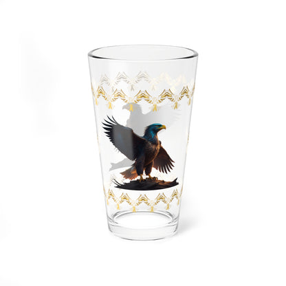 Wingspan of Strength 16oz Eagle Pint Glass - Symbol of Strength, Resilience, and Mental Health Awareness