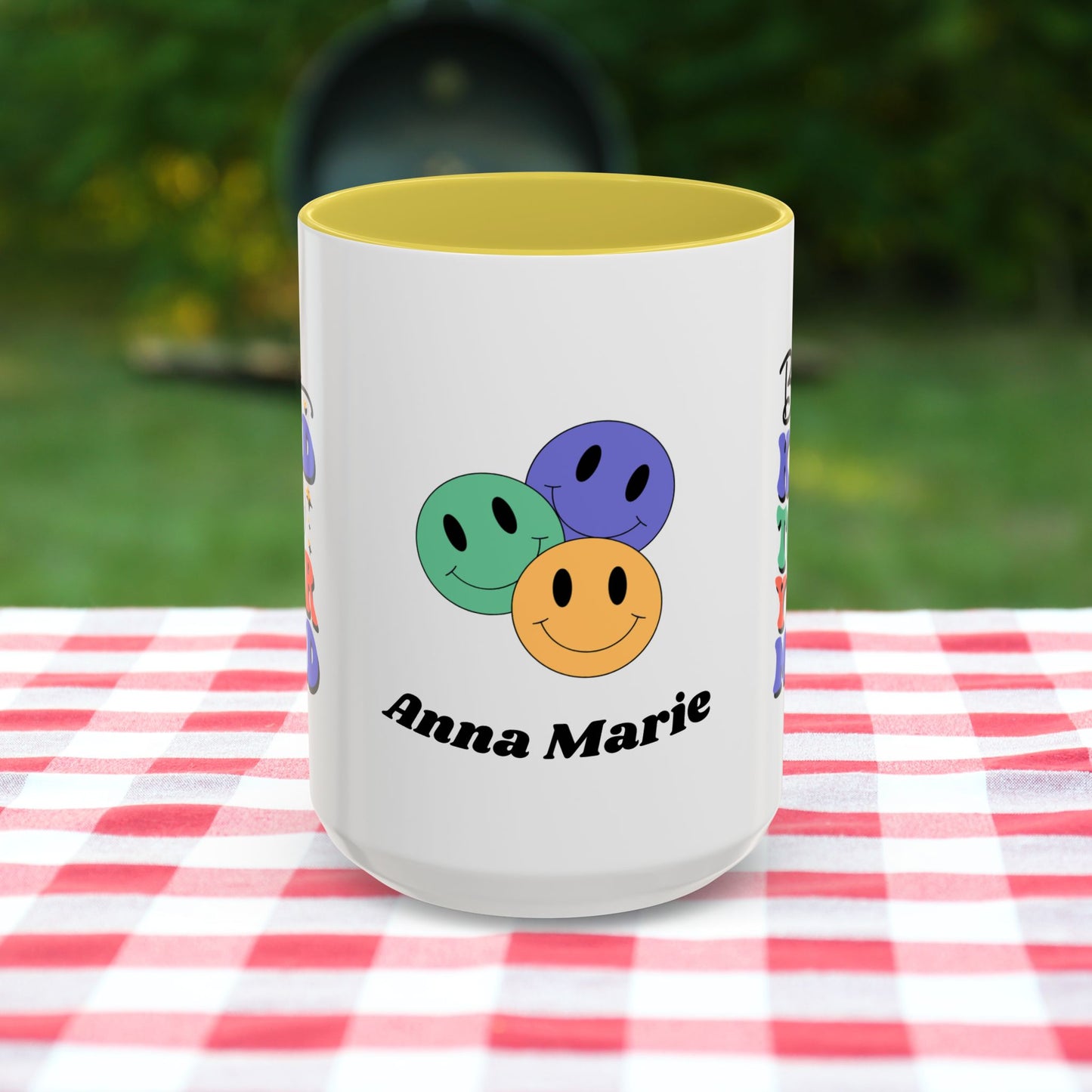 Be Kind to Your Mind - Personalized Retro Affirmation Mug for Positive Mental Health & Self-Care