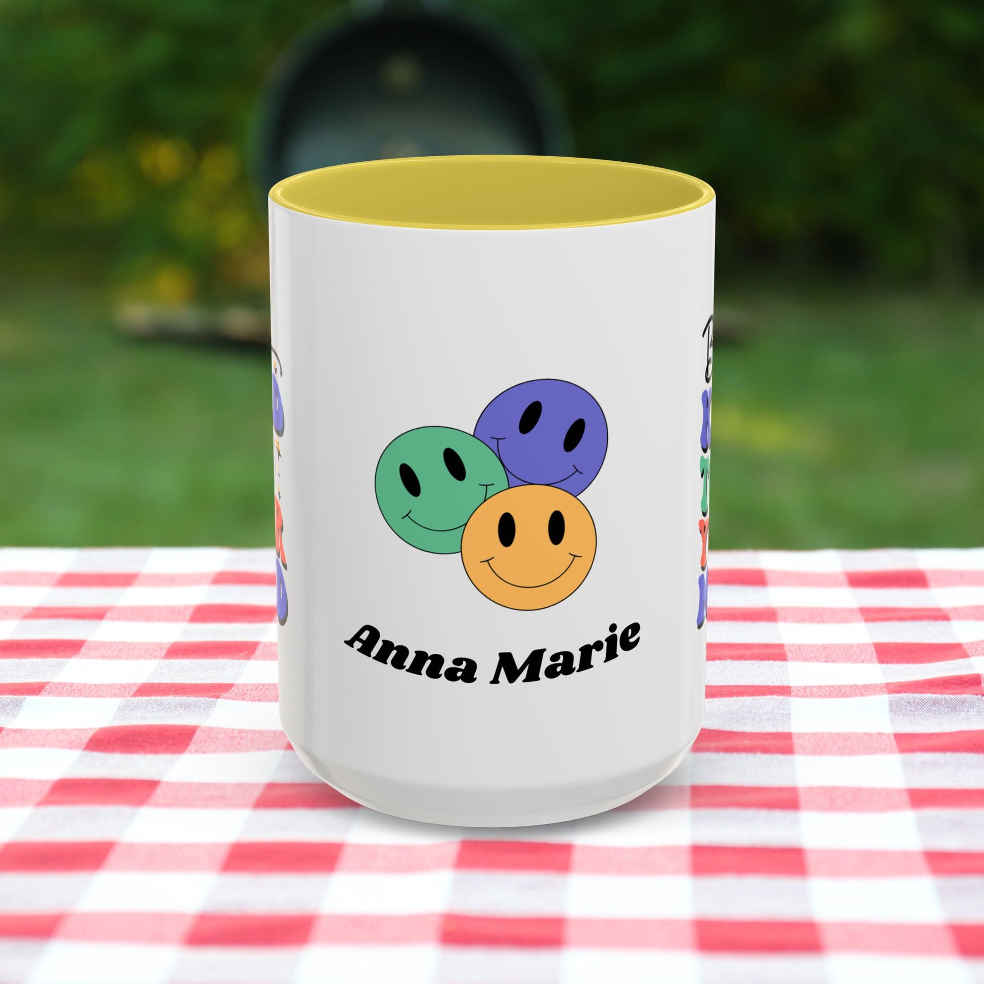 Be Kind to Your Mind - Personalized Retro Affirmation Mug for Positive Mental Health & Self-Care