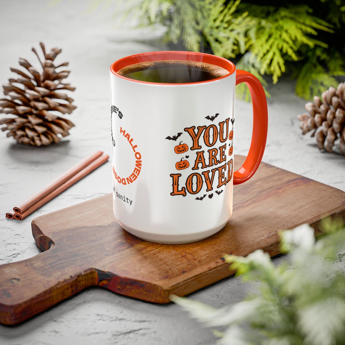 You Are Loved - Personalized Halloween Mug for Grief, Depression & Loneliness Support