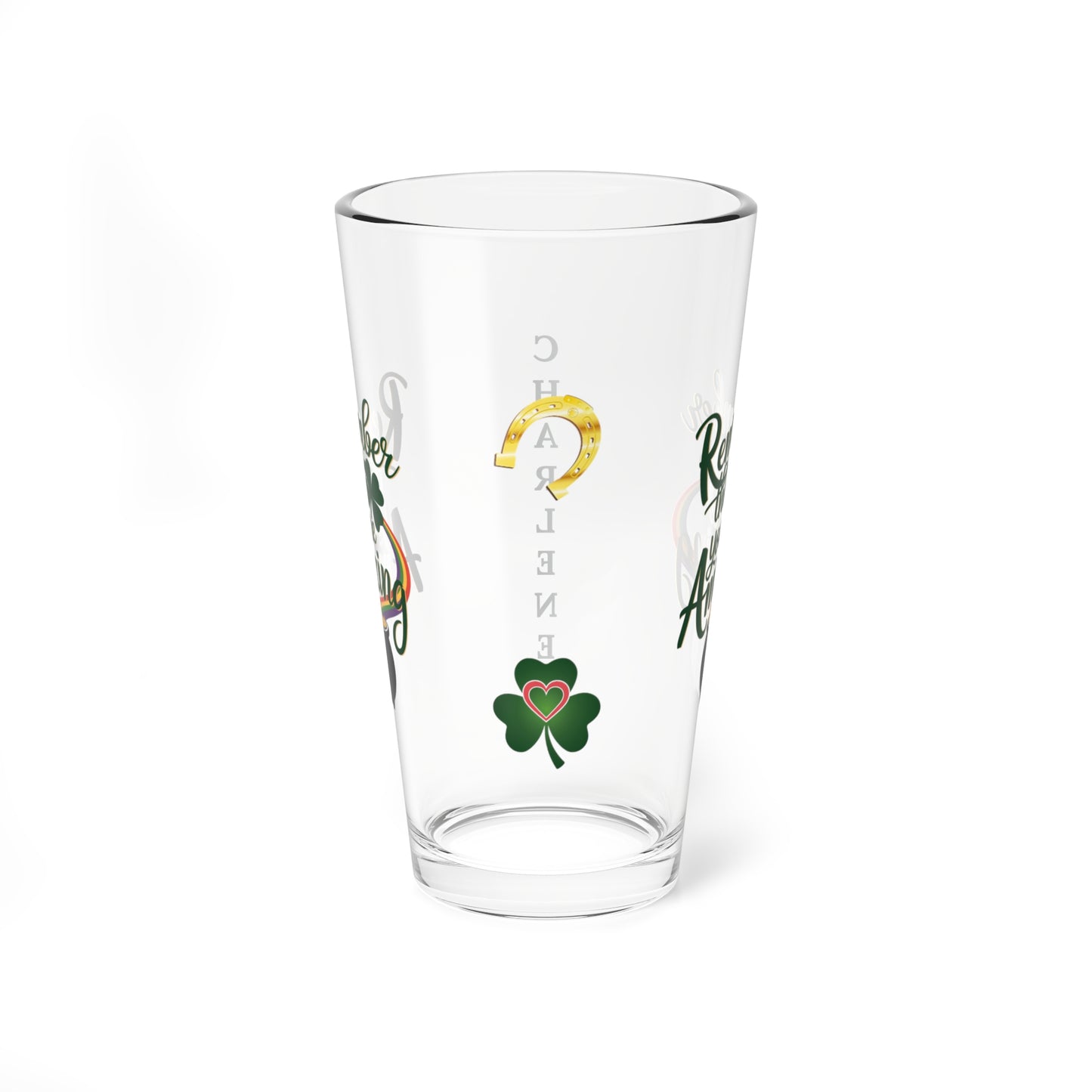 Remember That You Are Amazing: Personalized St. Patrick's Day Pint Glass - Customizable Name for Happiness and Positivity