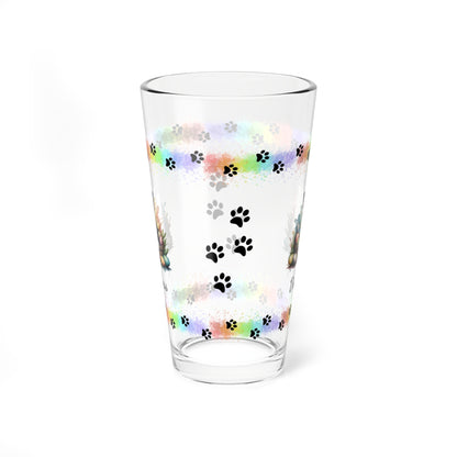 Boston Terrier Personalized Easter Puppy 16oz Pint Glass - Custom Dog Design, Mental Health Gift, Easter Décor, and Festive Celebrations