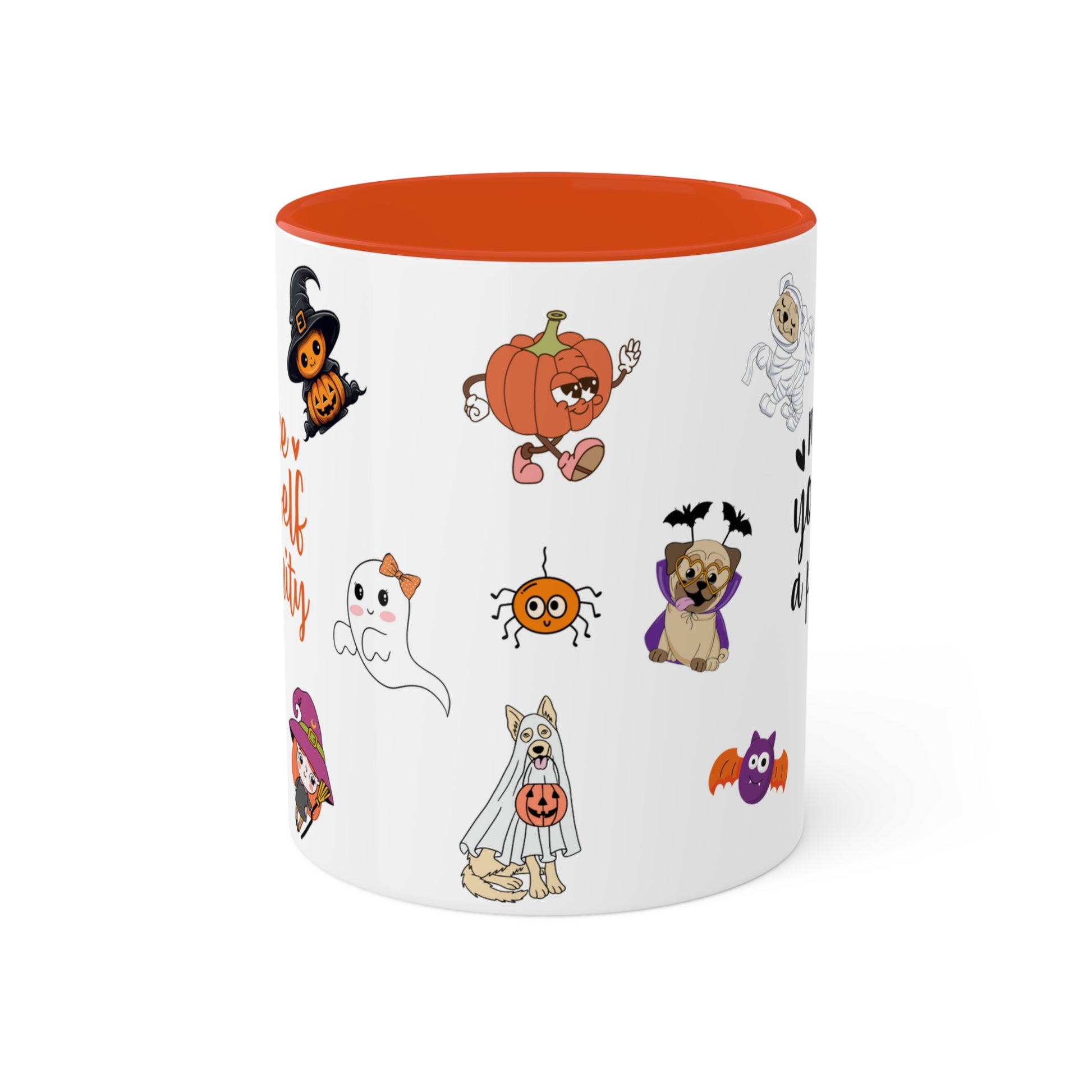 Make Yourself A Priority - Halloween Affirmation Mug - 11oz Ceramic Coffee Cup with Positive Quotes & Cute Vibes