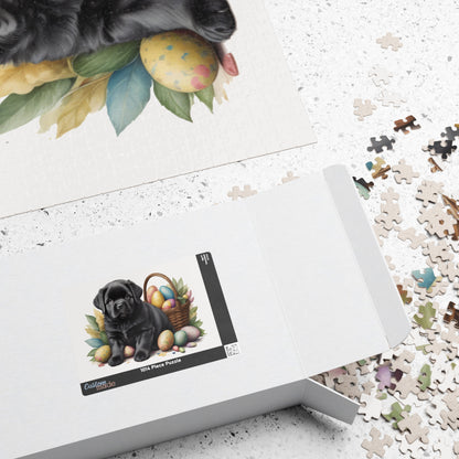 Newfoundland (Black) Easter Puppy Puzzle - Dog Lovers, Mental Health Benefits, Holiday Fun, Mindfulness, Stress Relief, Festive Gift