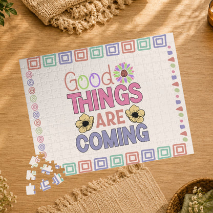 Good Things Are Coming - Affirmation Puzzle Gift for Survivors and Puzzle Lovers