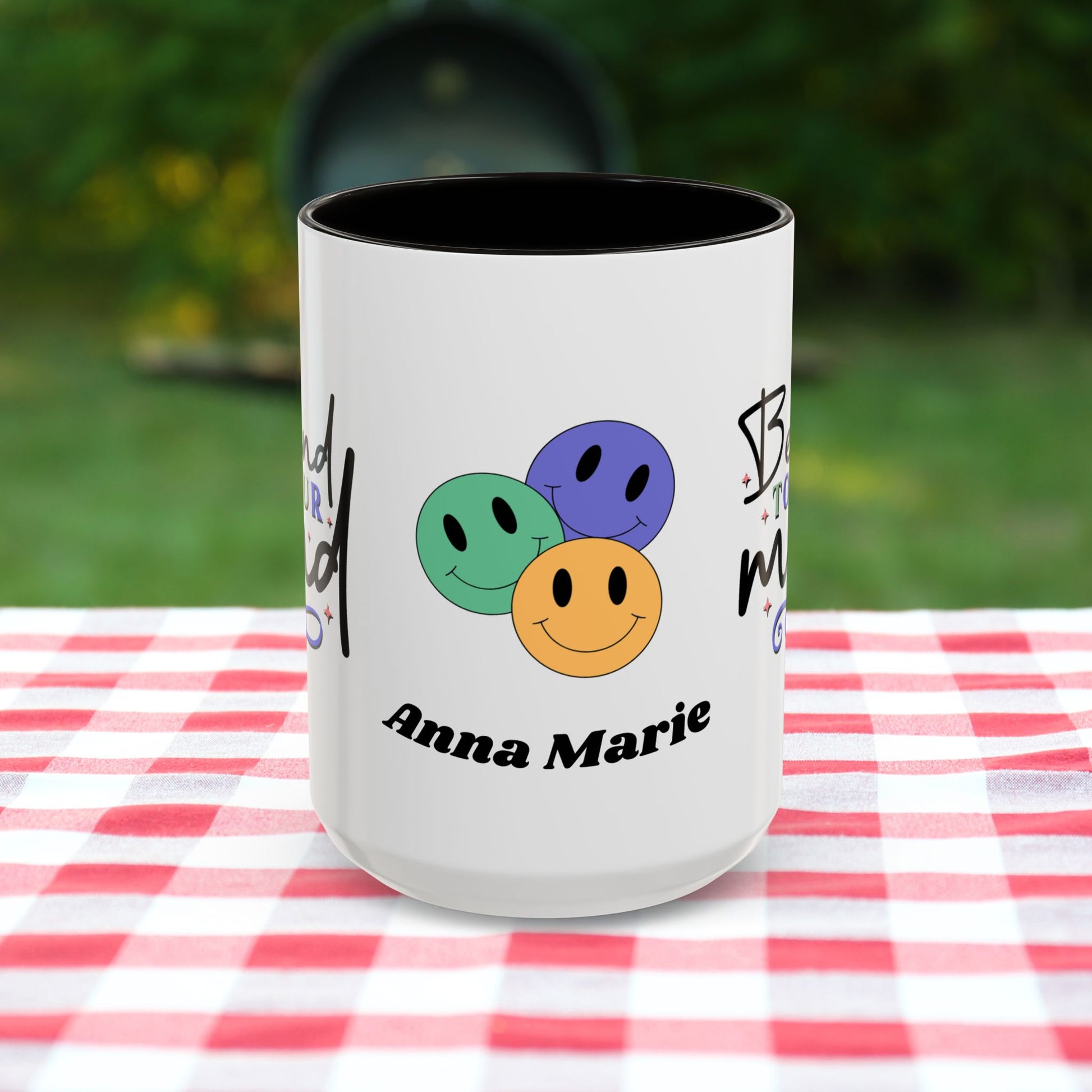 Be Kind to Your Mind - Custom Retro Uplifting Mug for Mental Health Support & Emotional Well-Being