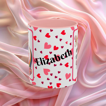 You Cant Take Care Of Valentines mug highlighting self care reminder, Valentine themed coffee cup