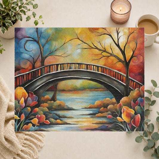 Shop our premium bridge to promoting mental well being puzzle from MySisterIsASurvivor.