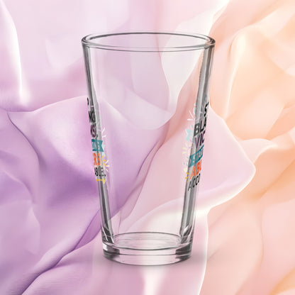 Stop Blaming Victims Start Holding Abusers Accountable pint glass, DV awareness message, advocacy gift