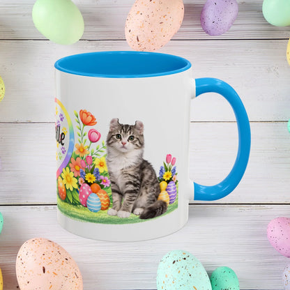 Shop our american curl kitten easter mug featuring the 11oz style option from MySisterIsASurvivor.