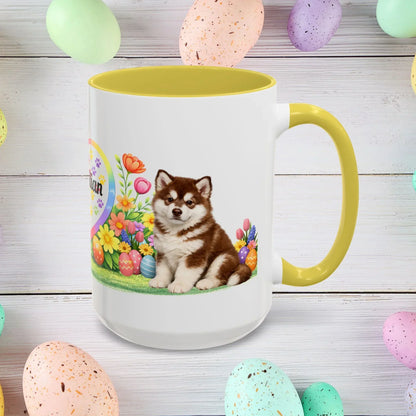 Shop our premium alaskan malamute red white puppy easter mug from MySisterIsASurvivor.