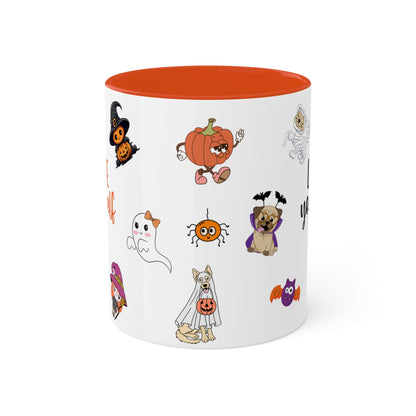 Love Yourself  - Halloween Affirmation Mug - 11oz Ceramic Coffee Cup with Positive Quotes & Cute Vibes