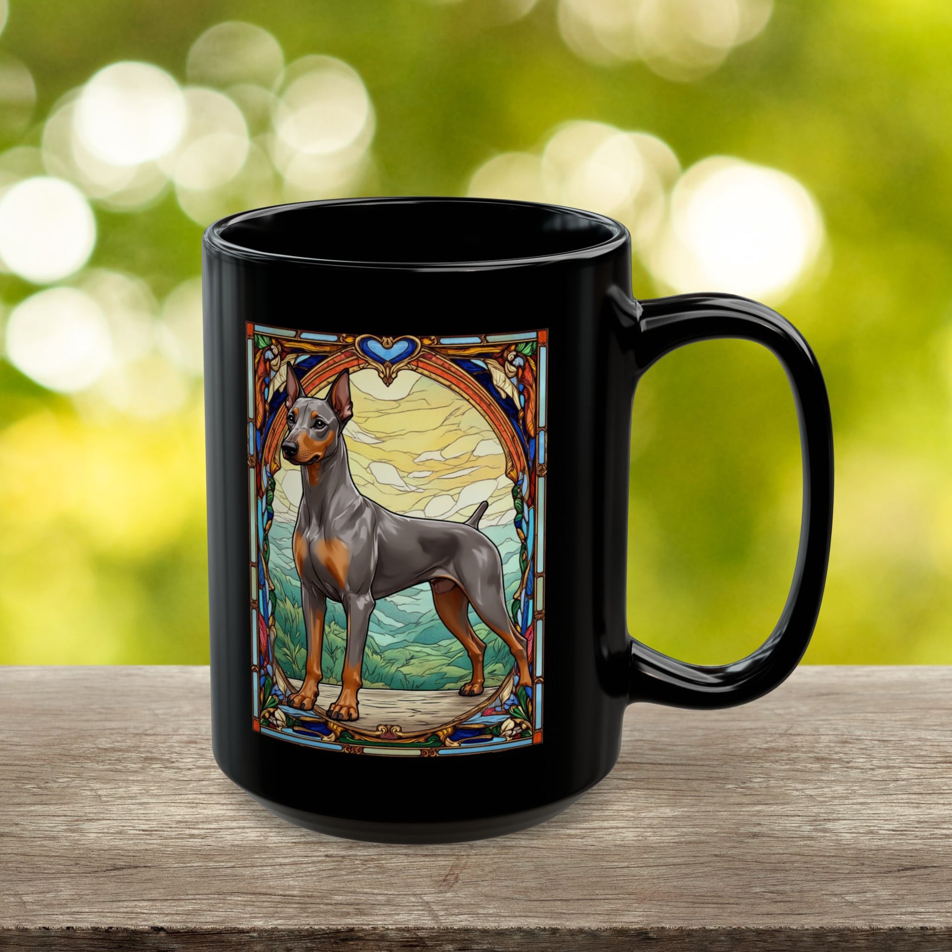 Fawn Isabella rust Doberman personalized mug gift