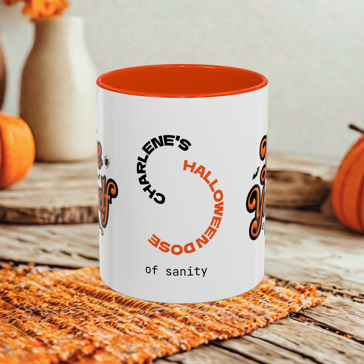 Love Yourself - Personalized Halloween Mug for Self-Love, Mental Health & Healing Gifts