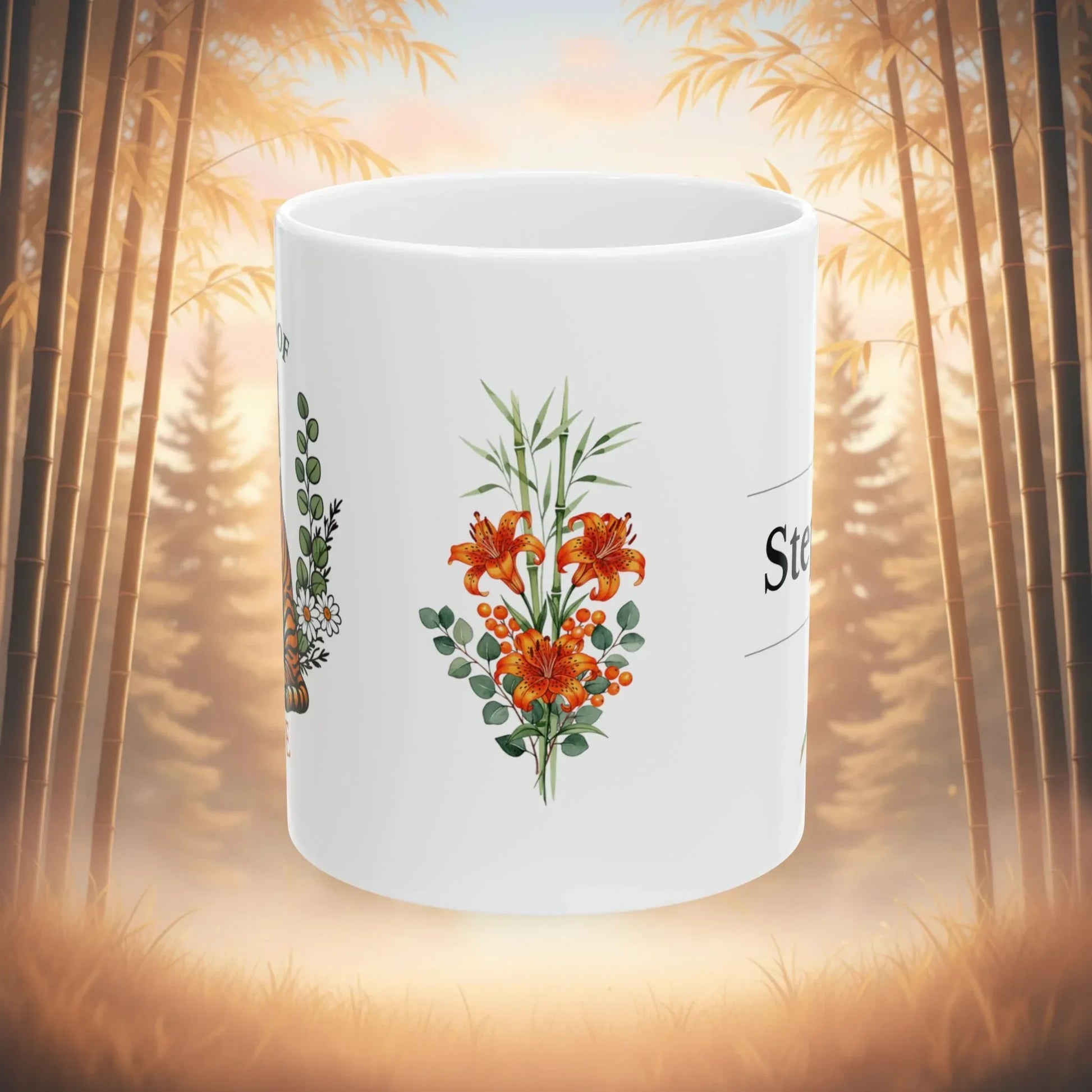 Shop our premium stripes of hope tiger mug from MySisterIsASurvivor.