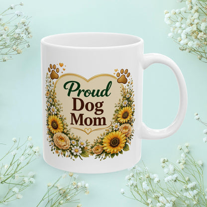 Shop our premium proud dog mom fur mom mug from MySisterIsASurvivor.