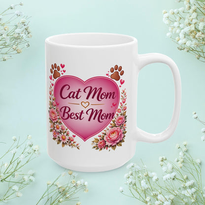 Shop our premium cat mom best mom fur mom mug from MySisterIsASurvivor.