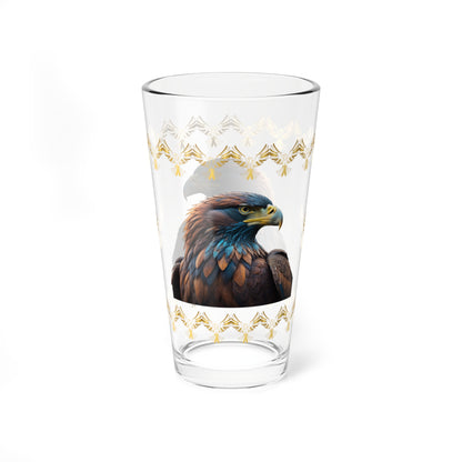Feathers of Resilience 16oz Eagle Pint Glass - Symbol of Strength, Resilience, and Mental Health Awareness