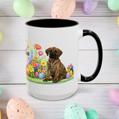 Shop our great dane brindle puppy easter mug featuring the 15oz style option from MySisterIsASurvivor.