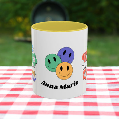 Be Kind to Your Mind - Personalized Retro Mental Wellness Mug for Mental Health Awareness & Self-Care