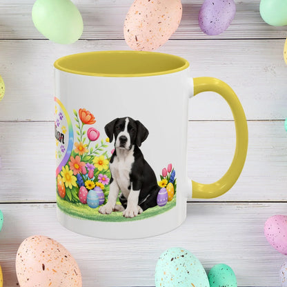 Shop our great dane mantle puppy easter mug featuring the 15oz style option from MySisterIsASurvivor.
