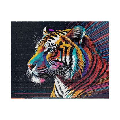 Bold Tiger Strides: Inspiring Tiger-themed Puzzle for Strength, Resilience, and Empowerment
