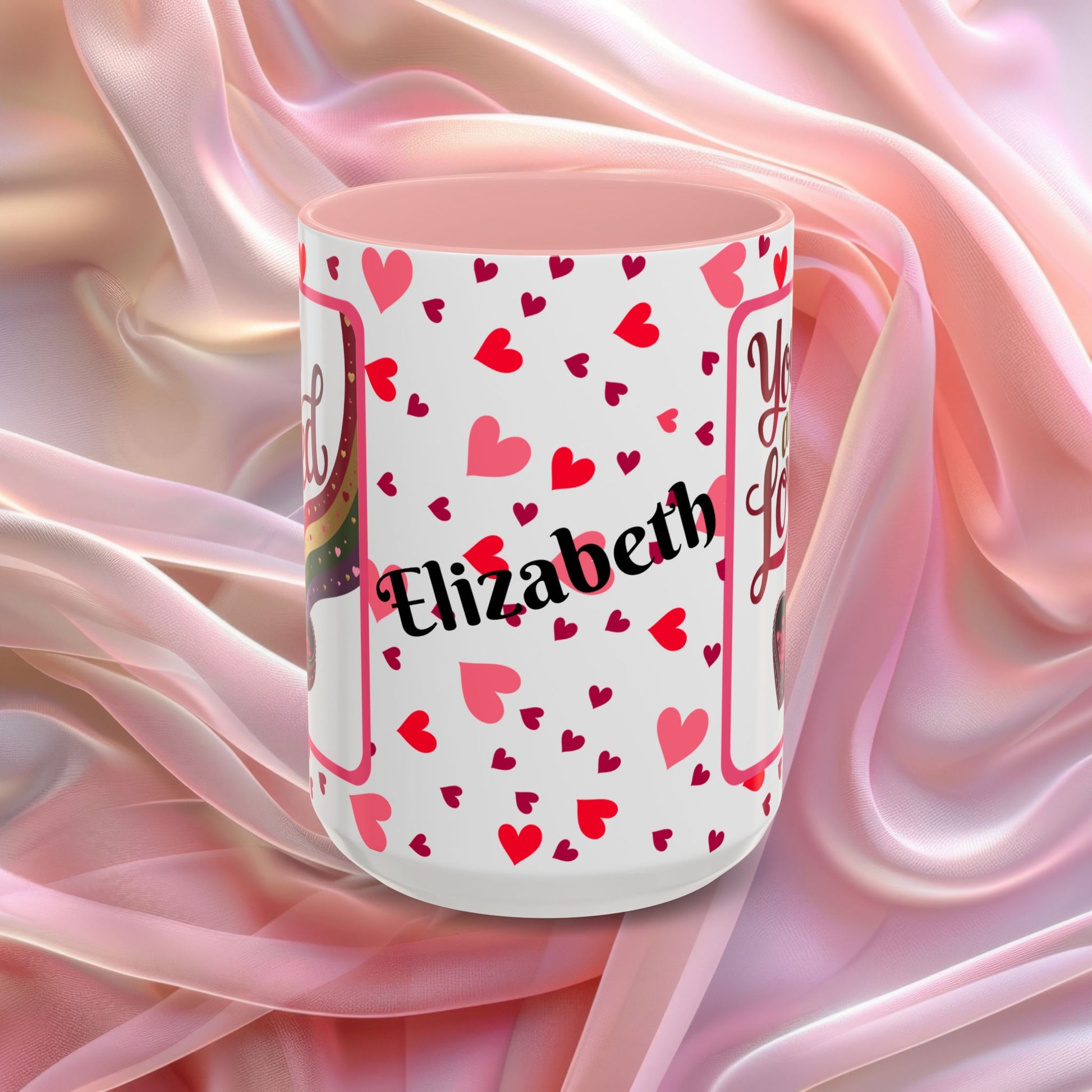 You Are Loved Valentines mug expressing care and connection, Valentine affirmation coffee cup