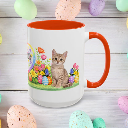 Shop our australian mist kitten easter mug featuring the 15oz style option from MySisterIsASurvivor.